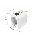 Cestovný adaptér World Travel Pro Light USB, 3-pól., univerzál., 2xUSB-A