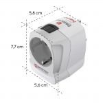 Cestovný adaptér Pro Light AC 30PD, 3-pól, globálny, USB-A/USB-C 30 W