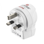 Cestovný adaptér typ G pre britské zásuvky, 3-pól., USB-A/USB-C PD 20 W