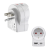Cestovný adaptér typ B do USA, 3-pól., 1xUSB-A, 1xUSB-C PD 20 W