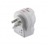 Cestovný adaptér typ B do USA, 3-pól., 1xUSB-A, 1xUSB-C PD 20 W