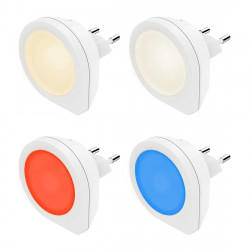 “Basic” LED Night Light for Socket, 4 Light Colours, 16 Pcs in Display