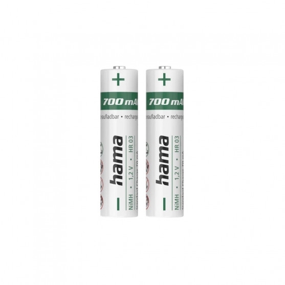NiMH batérie, AAA Micro, 700 mAh 1,2V, 2 kusy