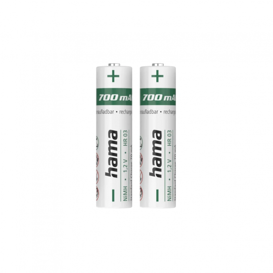 NiMH batérie, AAA Micro, 700 mAh 1,2V, 2 kusy NiMH batérie, AAA Micro, 700 mAh 1,2V, 2 kusy