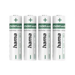 NiMH batérie, AA Mignon, 2500 mAh, 1,2 V, 4 kusy