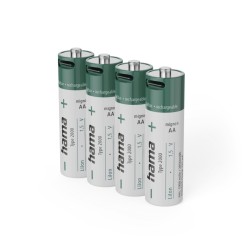 Li-Ion akumulátor 4x AA 1900 mAh 1,5 V s USB-C konektorom, nabíjací kábel