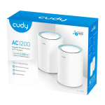 Cudy AC1200 Wi-Fi Mesh systém Gigabit, set 2 ks (M1300(2-Pack)) Cudy AC1200 Wi-Fi Mesh systém Gigabit, set 2 ks (M1300(2-Pack))