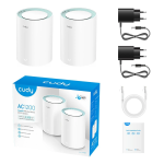 Cudy AC1200 Wi-Fi Mesh systém Gigabit, set 2 ks (M1300(2-Pack)) Cudy AC1200 Wi-Fi Mesh systém Gigabit, set 2 ks (M1300(2-Pack))
