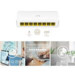 Cudy switch 8portový 10/100 Mbps (FS108D) Cudy switch 8portový 10/100 Mbps (FS108D)