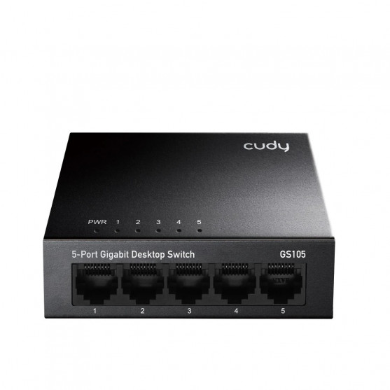 Cudy switch 5-portový Gigabit, kovový (GS105)
