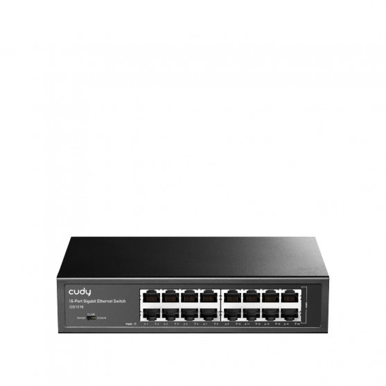 Cudy switch 16-portový Gigabit, kovový (GS1016)