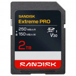 SDXC Extreme PRO 2TB (UHS-I, V30, U3, R250 MB/s / W150MB/s, 4K UHD)