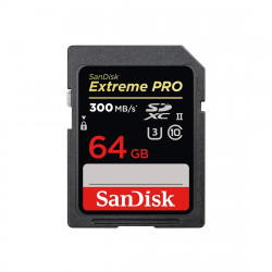 SDXC Extreme PRO 64 GB (V90/U3/UHS-II/Cl.10/R300-/W300 MB/s)