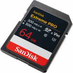SDXC Extreme PRO 64 GB (V90/U3/UHS-II/Cl.10/R300-/W300 MB/s)