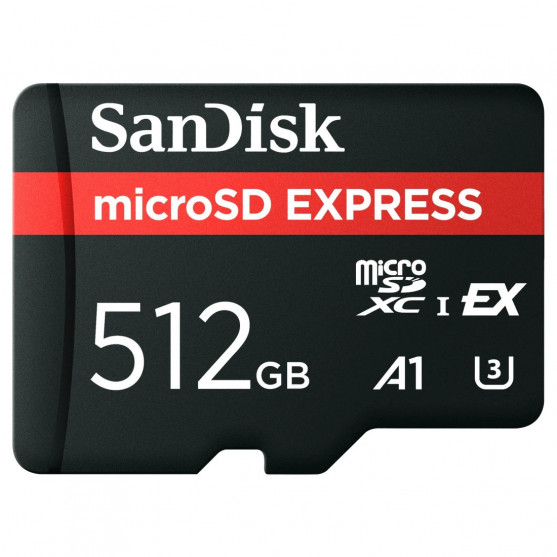 MicroSDXC Express 512GB (V30 / U3 / UHS-I / Cl.10 / R650MB/s/W220MB/s) MicroSDXC Express 512GB (V30 / U3 / UHS-I / Cl.10 / R650MB/s/W220MB/s)