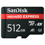 MicroSDXC Express 512GB (V30 / U3 / UHS-I / Cl.10 / R650MB/s/W220MB/s) MicroSDXC Express 512GB (V30 / U3 / UHS-I / Cl.10 / R650MB/s/W220MB/s)