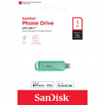 Phone Drive 1TB, USB-C, 3.2 Gen 1, 150MB/s, Seafoam Green Phone Drive 1TB, USB-C, 3.2 Gen 1, 150MB/s, Seafoam Green