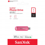 Phone Drive 1TB, USB-C, 3.2 Gen 1, 150MB/s, Seastar Pink