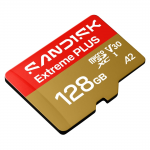 MicroSDXC Extreme Plus 128GB (UHS-I, R250MB/s / W120MB/s, 5K, 4K UHD) + Ad