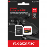 MicroSDXC Extreme PRO 64GB (UHS-I, R200MB/s / W90MB/s, 5K, 4K UHD) + Ad