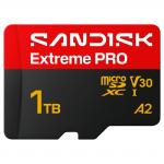 MicroSDXC Extreme PRO 1TB (UHS-I, R250MB/s / W170MB/s, 5K, 4K UHD) + Ad MicroSDXC Extreme PRO 1TB (UHS-I, R250MB/s / W170MB/s, 5K, 4K UHD) + Ad