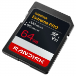 SDXC Extreme PRO 64GB (UHS-I, V30, U3, R200 MB/s / W90MB/s, 4K UHD) SDXC Extreme PRO 64GB (UHS-I, V30, U3, R200 MB/s / W90MB/s, 4K UHD)