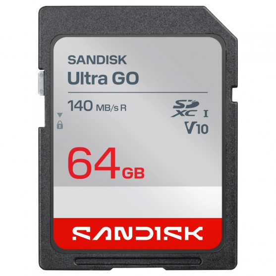 SDXC Ultra GO 64GB (UHS-1, V10, U1, C10, R140MB/s, Full HD Video) SDXC Ultra GO 64GB (UHS-1, V10, U1, C10, R140MB/s, Full HD Video)