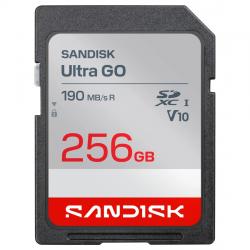 SDXC Ultra GO 256GB (UHS-1, V10, U1, C10, R190MB/s, Full HD Video)