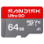 MicroSDXC Ultra GO 64GB (UHS-I, V10, U1, C10, A1, R140 MB/s, Full Video HD)