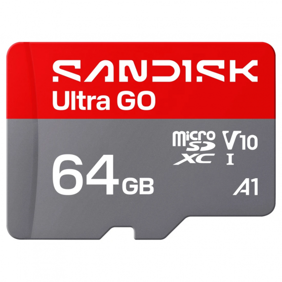 MicroSDXC Ultra GO 64GB (UHS-I, V10, U1, C10, A1, R140 MB/s, Full Video HD) MicroSDXC Ultra GO 64GB (UHS-I, V10, U1, C10, A1, R140 MB/s, Full Video HD)