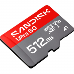 MicroSDXC Ultra GO 512GB (UHS-I, V10, U1, C10, A1, R190 MB/s, Full Video HD MicroSDXC Ultra GO 512GB (UHS-I, V10, U1, C10, A1, R190 MB/s, Full Video HD