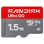 MicroSDXC Ultra GO 1,5TB (UHS-I, V10, U1, C10, A1, R190 MB/s, Full Video HD MicroSDXC Ultra GO 1,5TB (UHS-I, V10, U1, C10, A1, R190 MB/s, Full Video HD