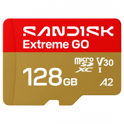 MicroSDXC Extreme GO 128GB (UHS-I, R240MB/s / W120MB/s, 5K)