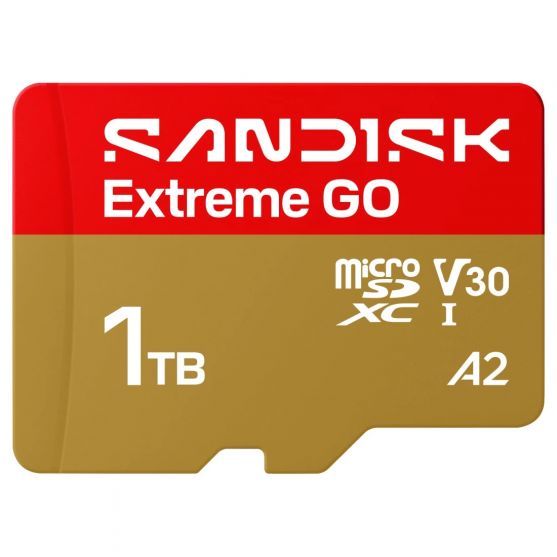 MicroSDXC Extreme GO 1TB (UHS-I, R240MB/s / W160MB/s, 5K)