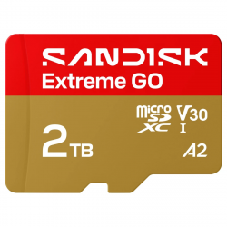 MicroSDXC Extreme GO 2TB (UHS-I, R240MB/s / W160MB/s, 5K)