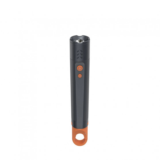 LED baterka FLX600, batérie, nárazuvzdorná, hliník, 4 režimy + SOS, zoom