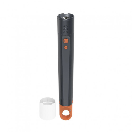 LED baterka FLX1000, batérie, nárazuvzdorná, hliník, 4 režimy + SOS, zoom