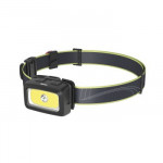 LED čelovka HL350, COB, batérie, výstražné svetlo, píšťalka