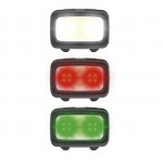 LED čelovka HL350, COB, batérie, výstražné svetlo, píšťalka