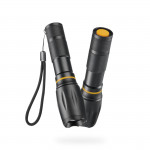 LED baterka W200, batérie, zoom, COB, hliník, 3 režimy