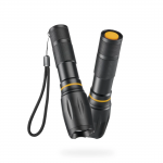 LED baterka W200, batérie, zoom, COB, hliník, 3 režimy