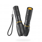 LED baterka W200, batérie, zoom, COB, hliník, 3 režimy
