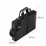 Laptopová taška Genua, do 44 cm (17,3), čierna
