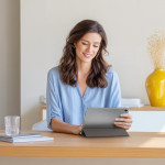 Puzdro na tablet Fold Clear pre Samsung Galaxy Tab S11 11, čierne