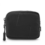 Headphones Bag for In-Ear and Accessories, Snap Hook, Organiser, black