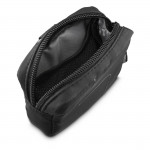 Headphones Bag for In-Ear and Accessories, Snap Hook, Organiser, black