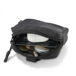 Headphones Bag for In-Ear and Accessories, Snap Hook, Organiser, black