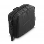 Headphones Bag for In-Ear and Accessories, Snap Hook, Organiser, black