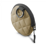 Headph. Bag for In-Ear and Accessories, Snap Hook, Round, Organiser, beige