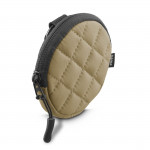 Headph. Bag for In-Ear and Accessories, Snap Hook, Round, Organiser, beige